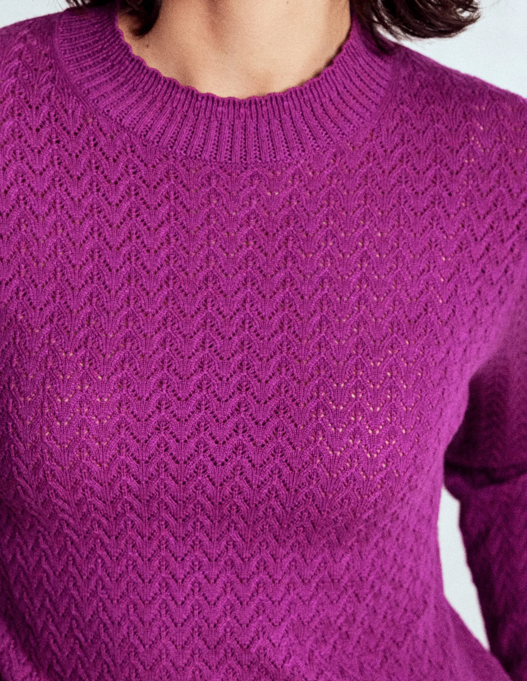Diane Pointelle Jumper-Regal Purple Quick Dry Weaving Trendy pick