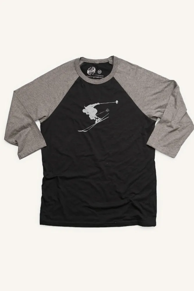 Solo Skier Baseball Shirt (Unisex) Effortless Look Non Restrictive Silhouette