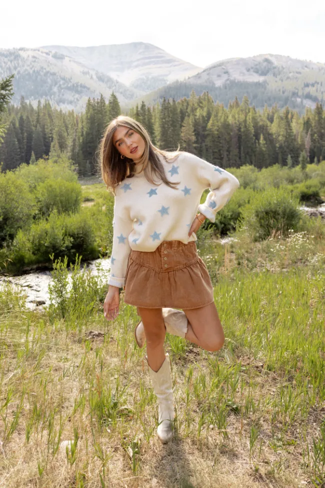 Sophie Brown Ruffle Skort Bold Look