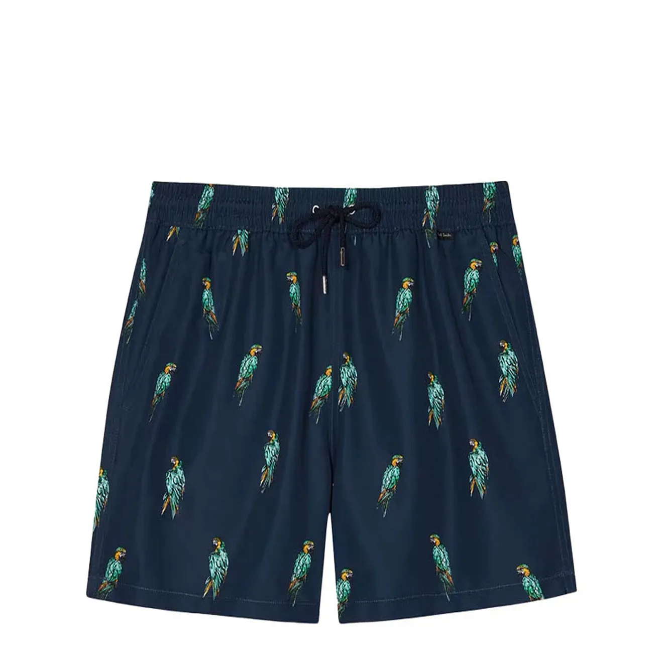 Noise Free Fabric Cooling Effect Paul Smith Parrots Print Swim Shorts Navy