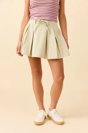 Laura Ecru Pleated Skirt SALE Layered Style Outfit Focus