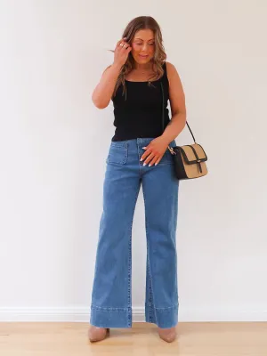 Anti Pilling Treatment Perforated Ventilation Mona Singlet - Black