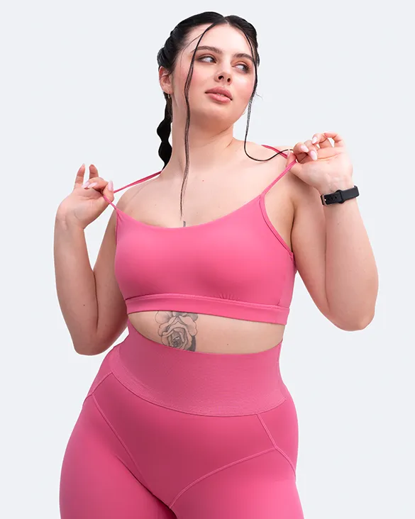 Endurance training Velcro closure seams Thin Straps Seamless Sports Bra