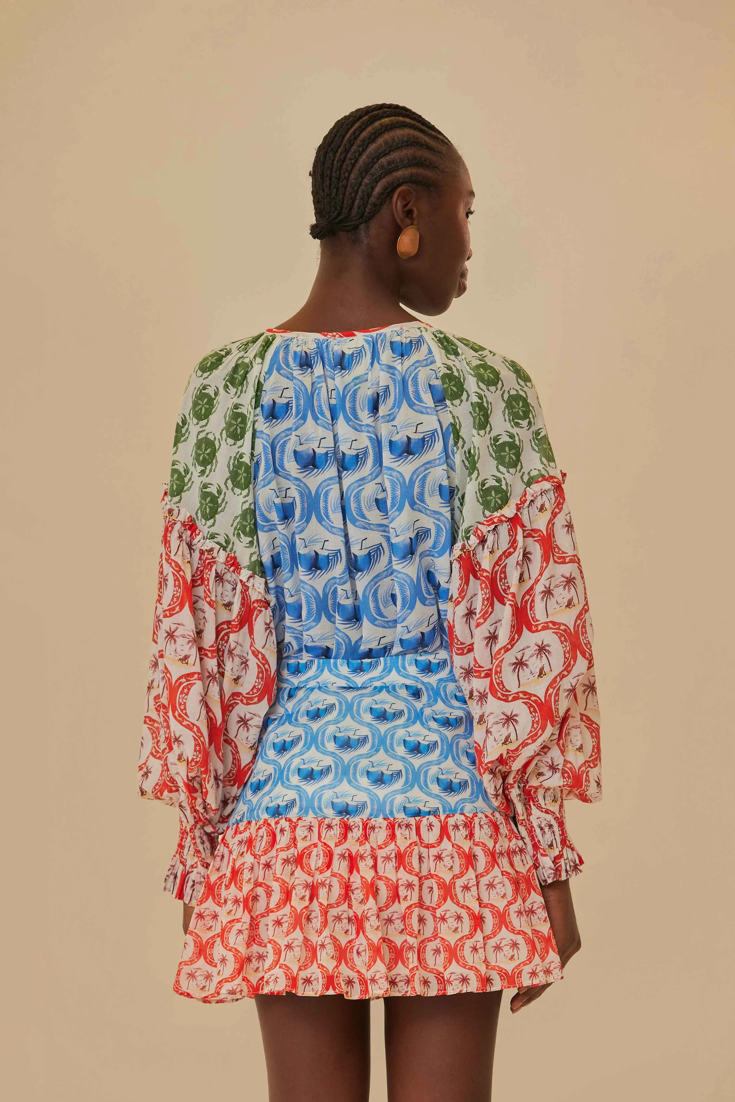 Stamp Mix Mini Skirt Print Mix