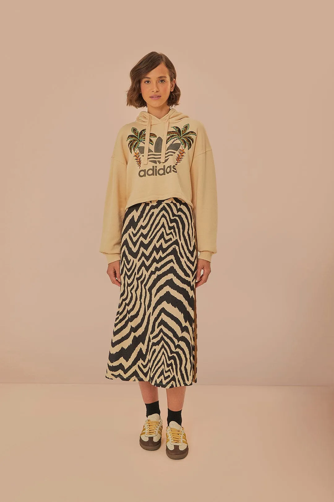 Foldable Packability Beige Adidas Farm Rio Maxi Skirt