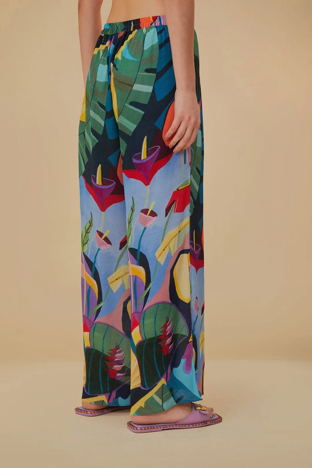 Minimalist Design Quick drying material Tropical Scenario Multicolor Pants