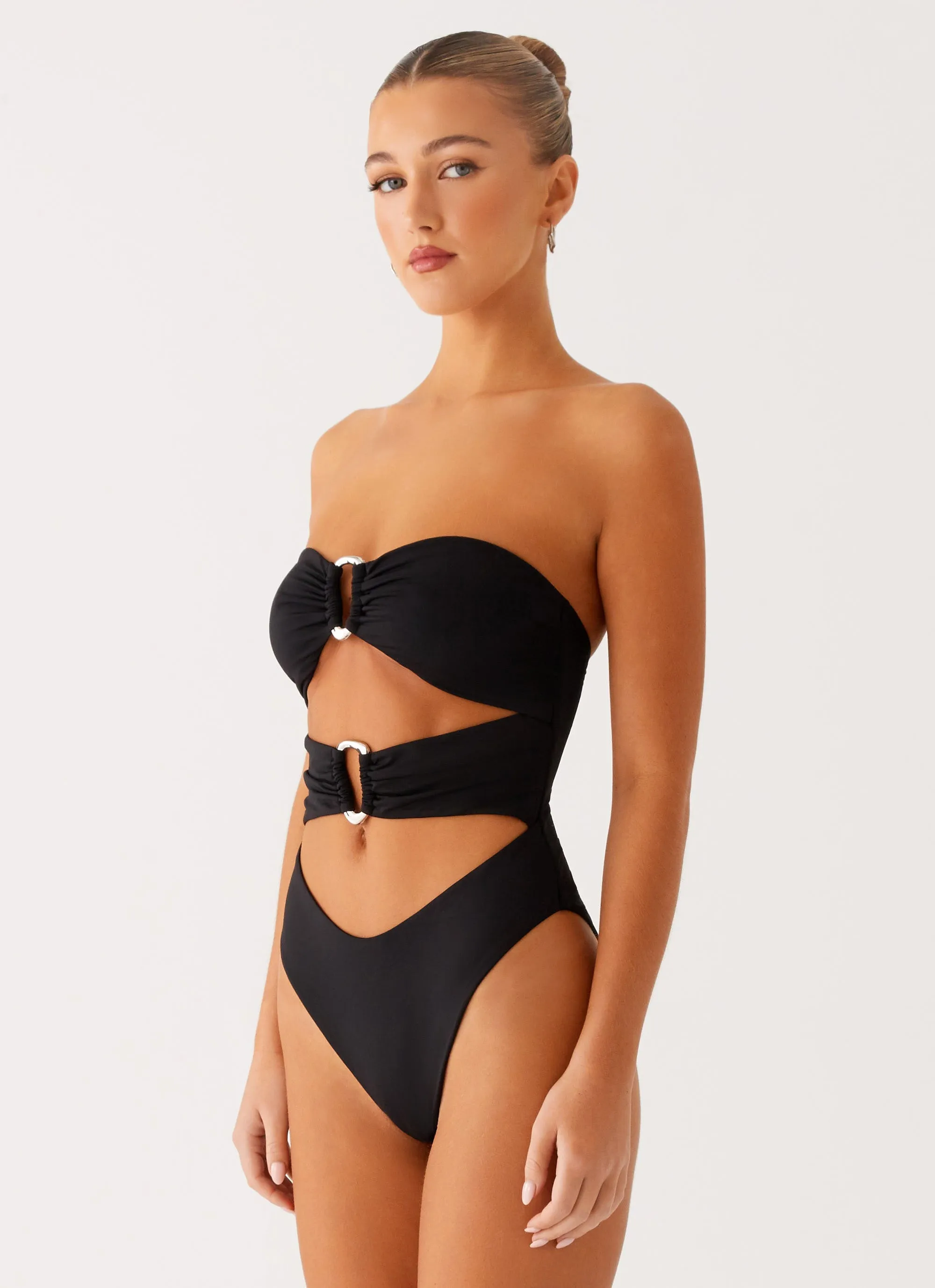 Summer Fashion Grenada One Piece Swimsuit - Black