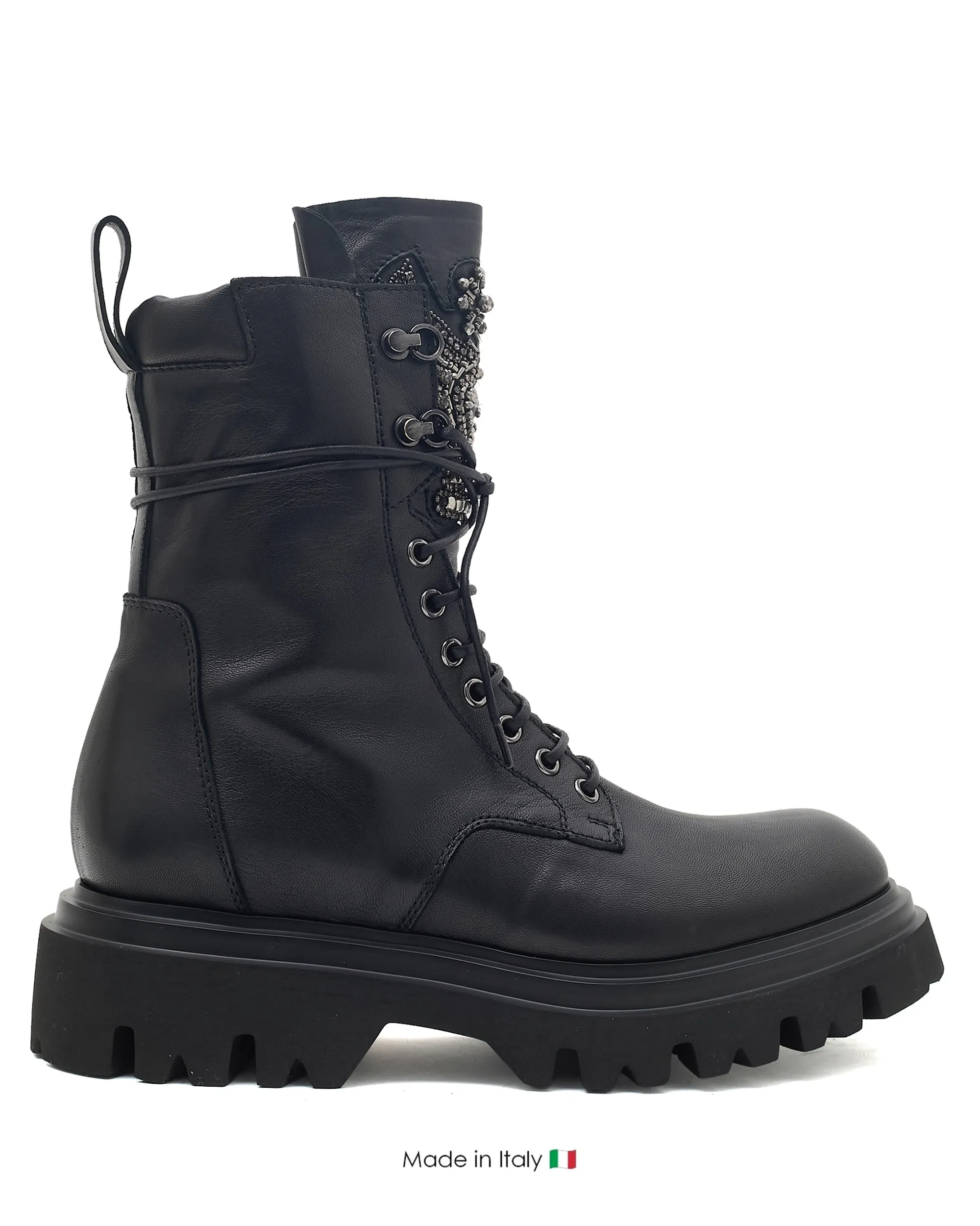 Street Walk Hiking Essential Stella Combat Boot Nero