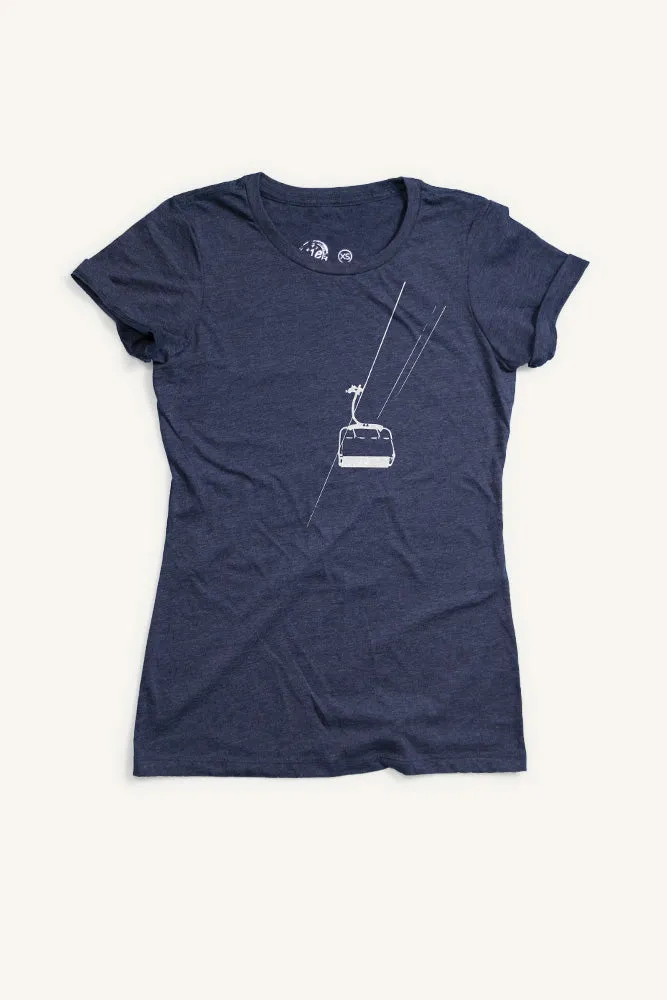 Ski Lift T-shirt (Womens) Seasonal Smart