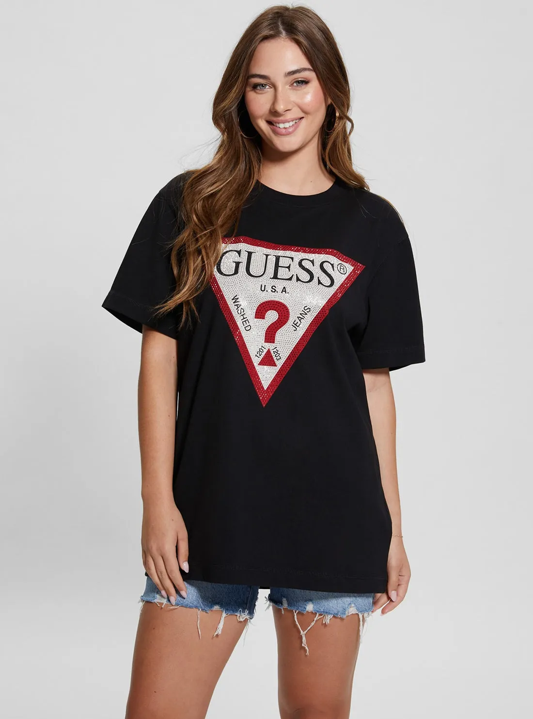 Weekend Style Trend Chic Fashion Eco Black Logo T-Shirt