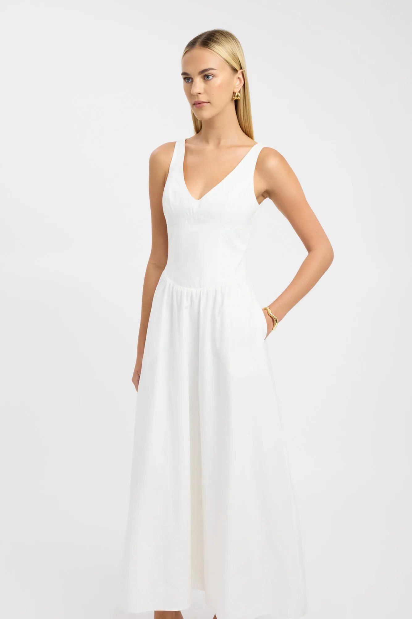 Romeo Maxi Dress Timeless Waist Collared
