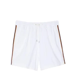 Warm Day Outfit Active Wear Fit Paul Smith Artist Stripe Swim Shorts White