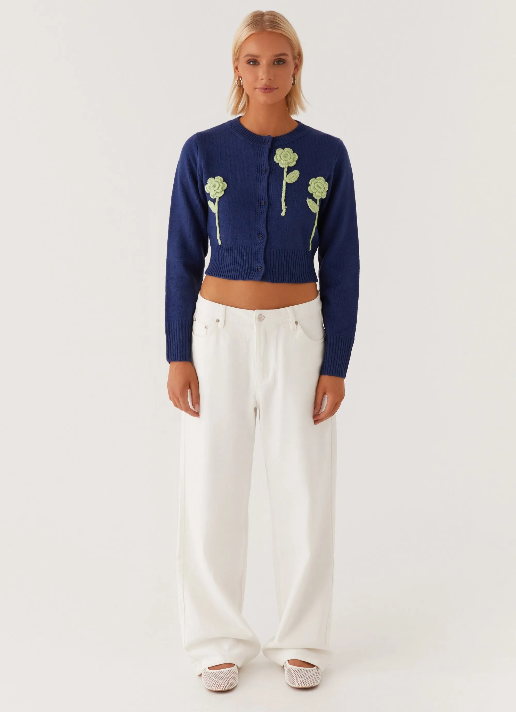 Everest Knit Cardigan - Navy Lightweight Lining Practical Layer