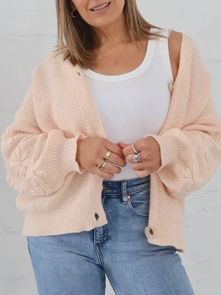 Isabelle Cardigan - Peach No Fuss