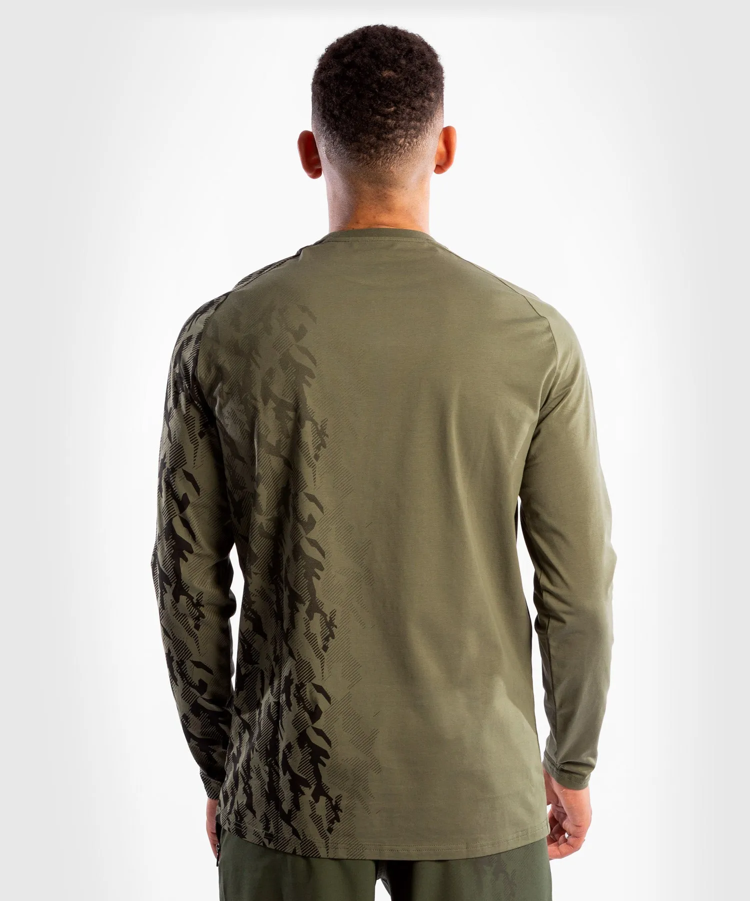 UFC Venum Authentic Fight Week Men's Long Sleeve T-shirt - Khaki Colorfast Material Simple Wear