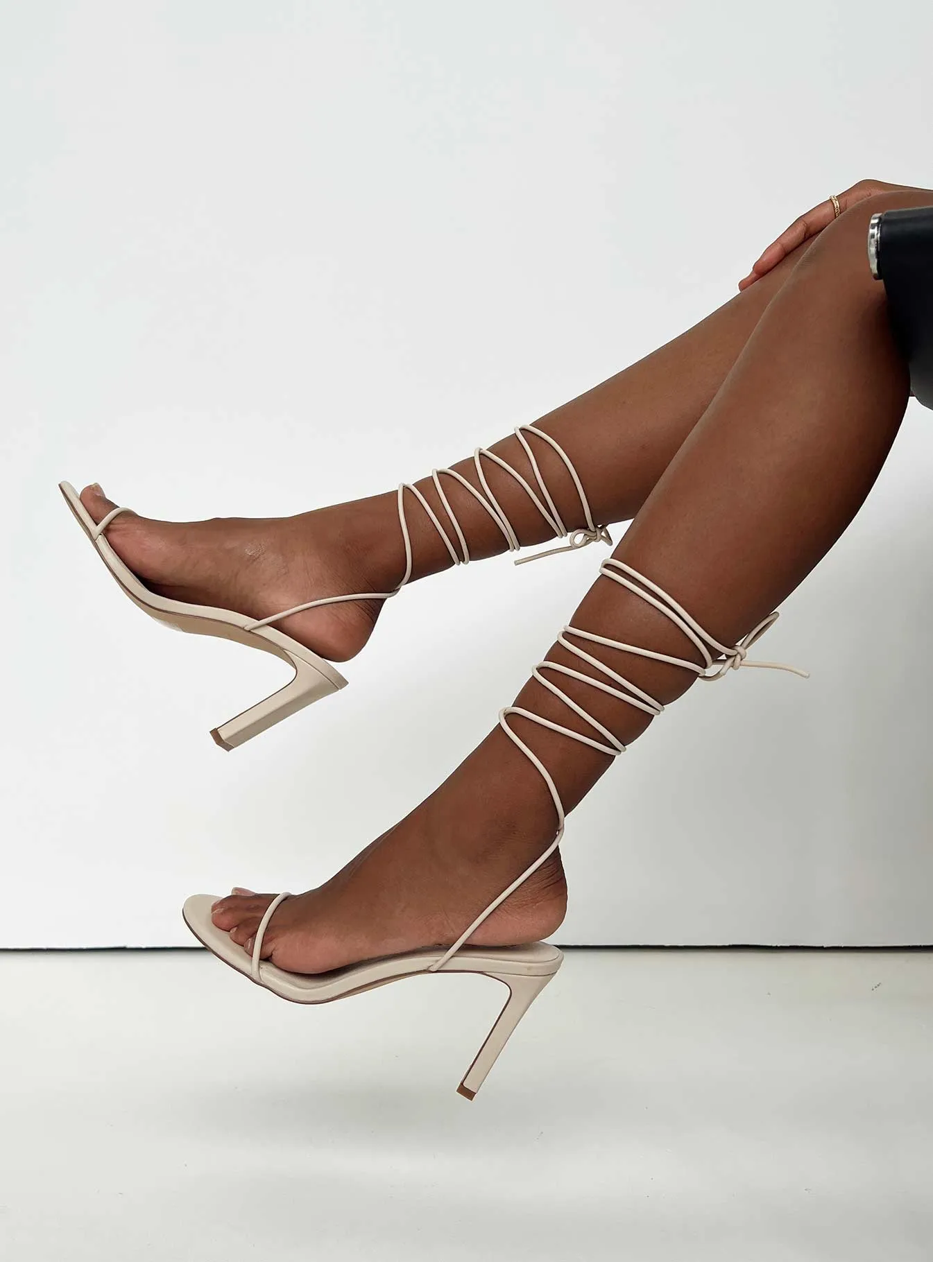 Trendy Mood Lomond Strappy Heels Beige