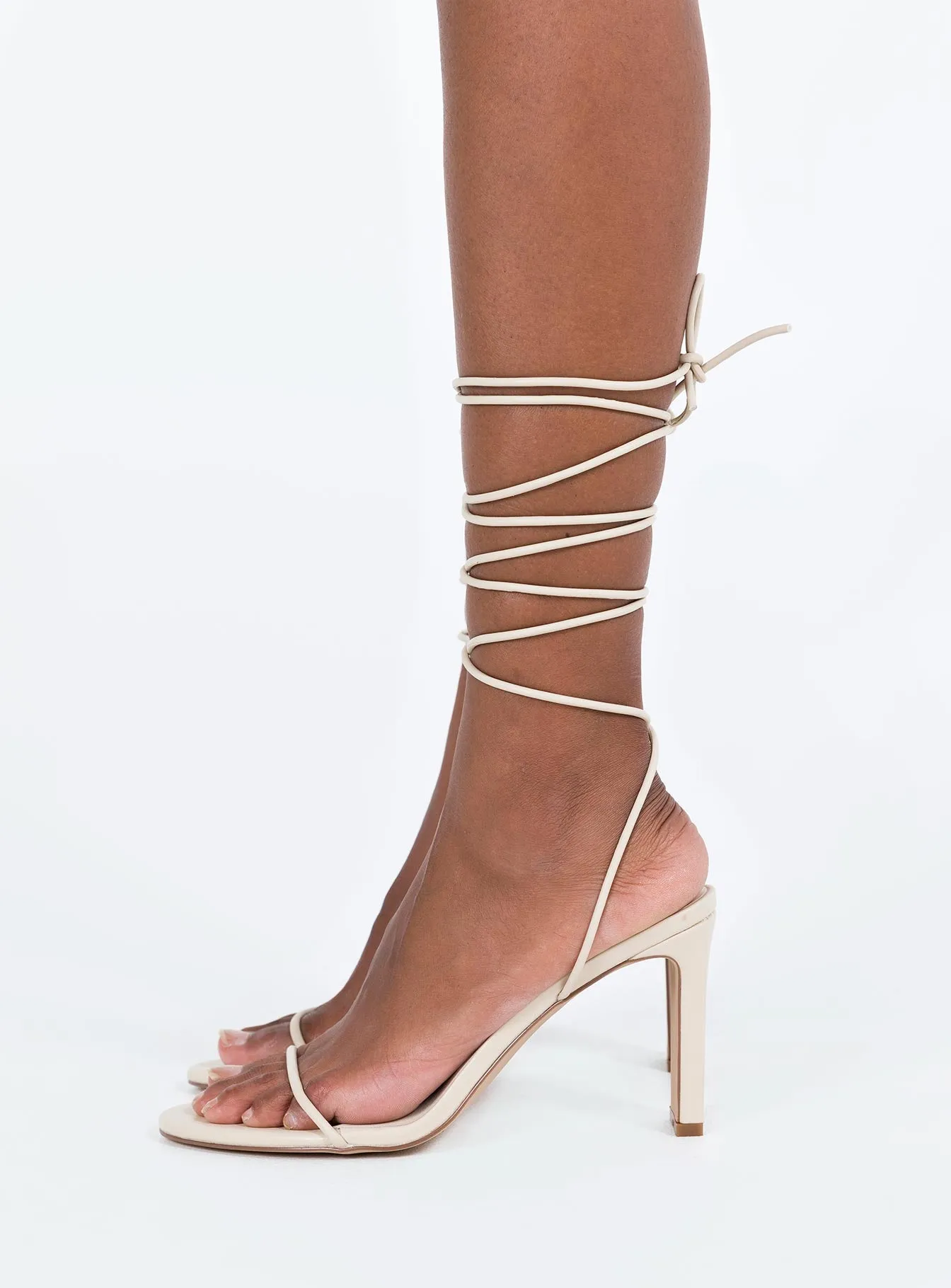 Lomond Strappy Heels Beige Formal Sandals Smart Footwear