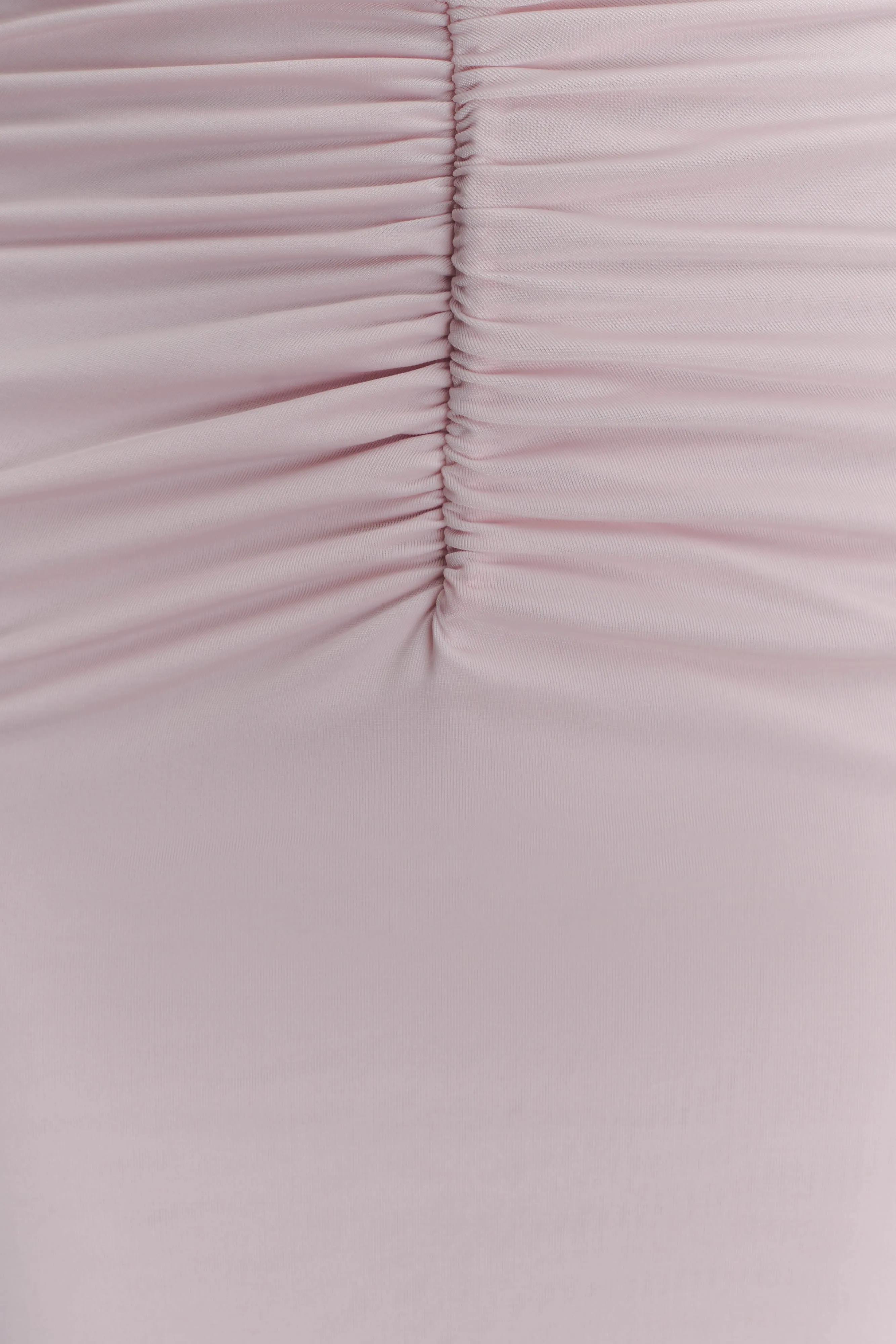 Rafaella Slinky And Mesh Maxi Dress - Pale Pink Classic Fit Linen Love