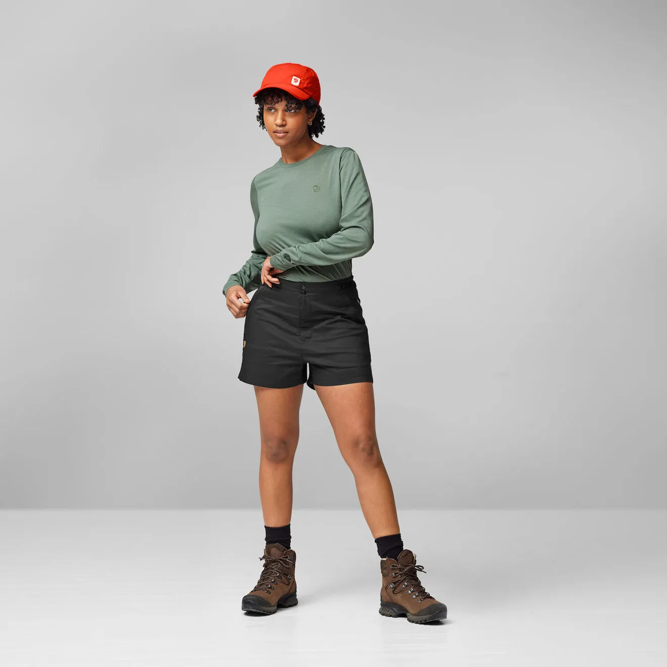 Flex Wear meditation wear Fjallraven Womens Abisko Hike Shorts Black