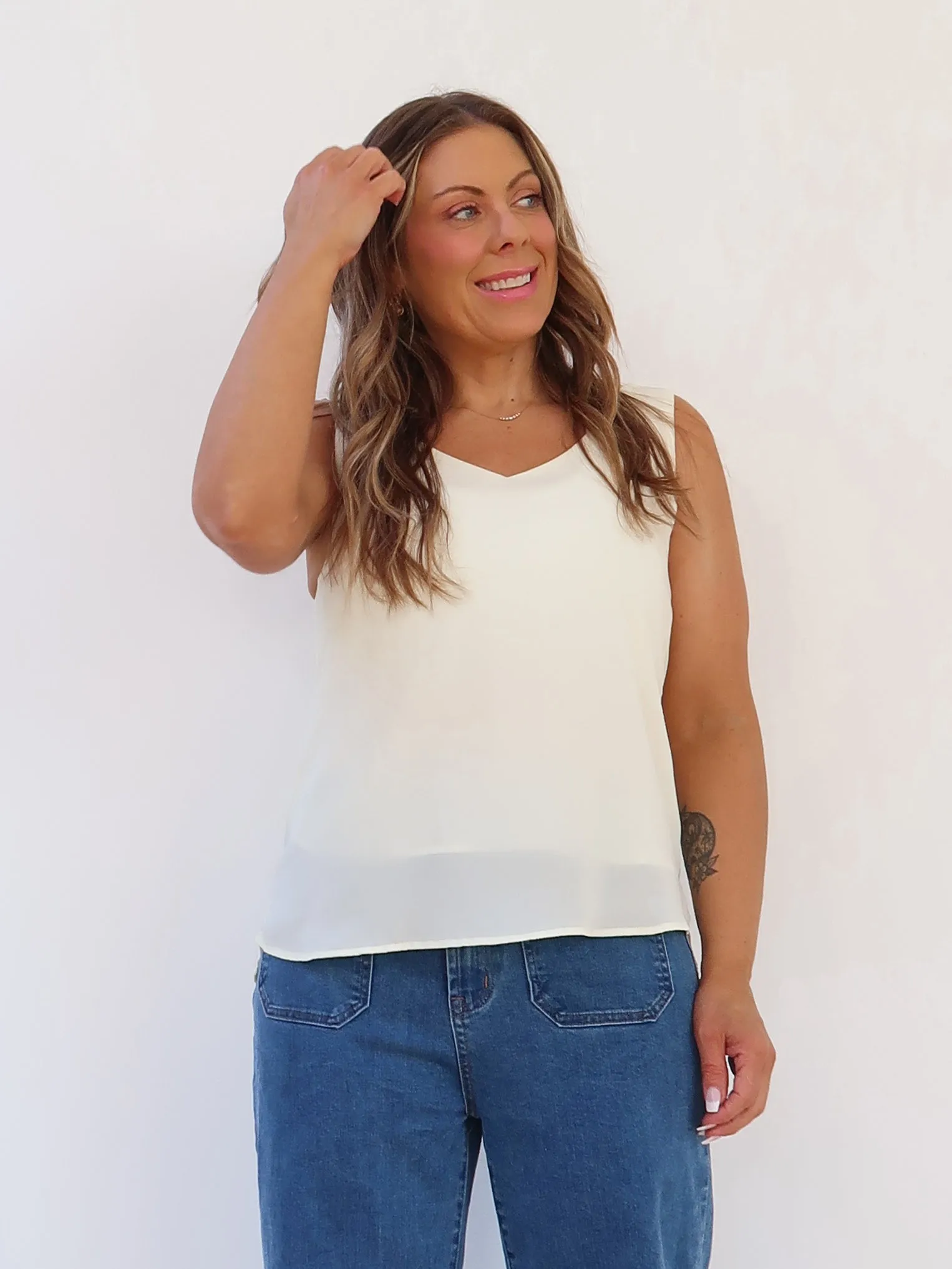 Susan Top - Ivory SpillProof Coating