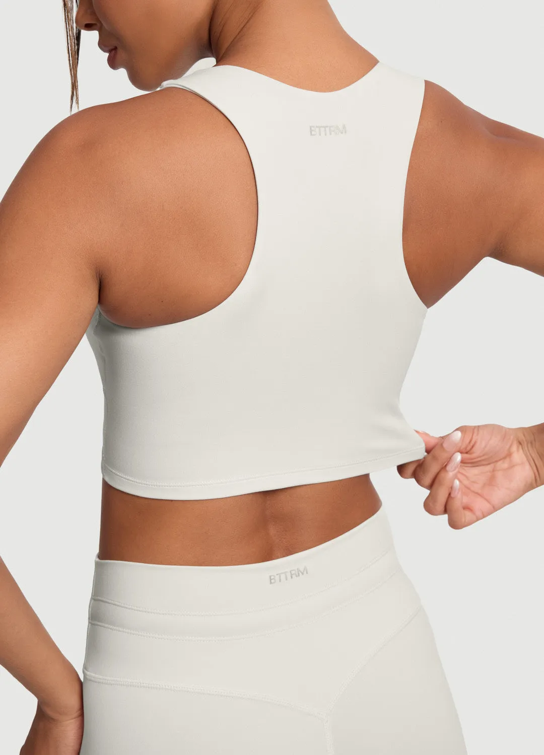 Two-Tone Crop Top Mid - range Fire resistant