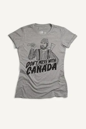 Don't Mess With Canada T-shirt (Womens) Breathable Look Unisex style