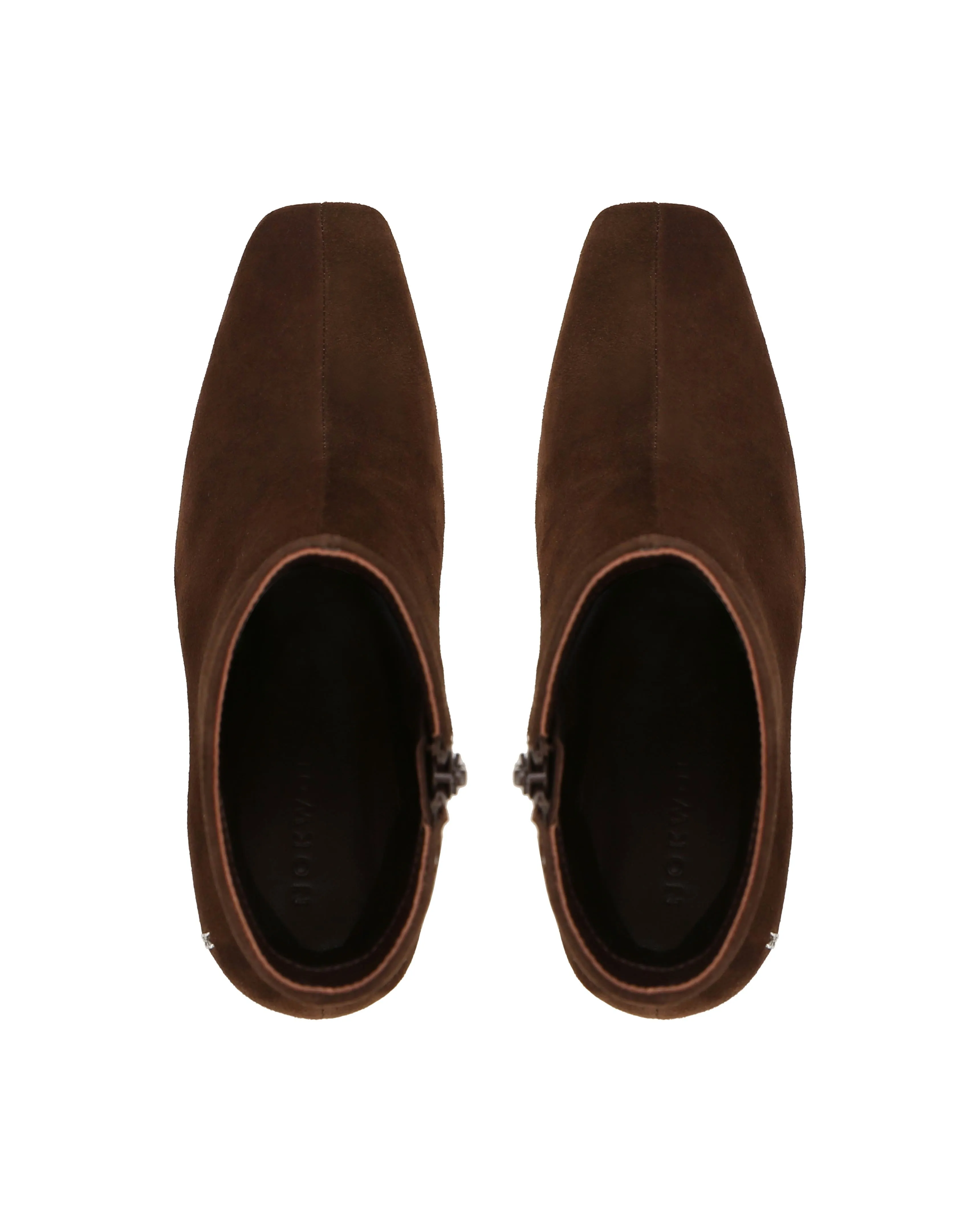 Frankie Chocolate Suede Wide Sole