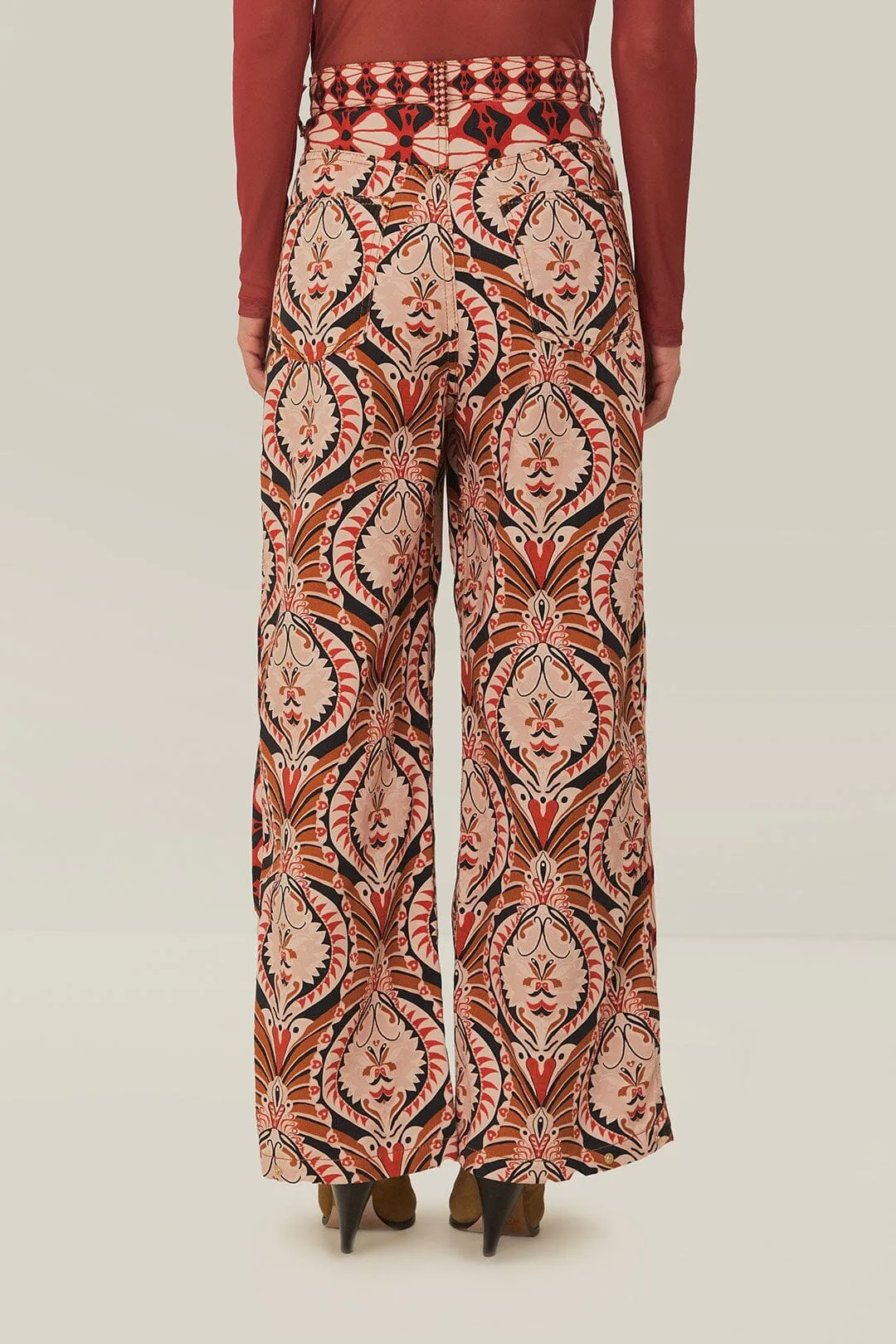 Brown Pineapple Jewelry Pants Bonded Seam Technology Easy Match