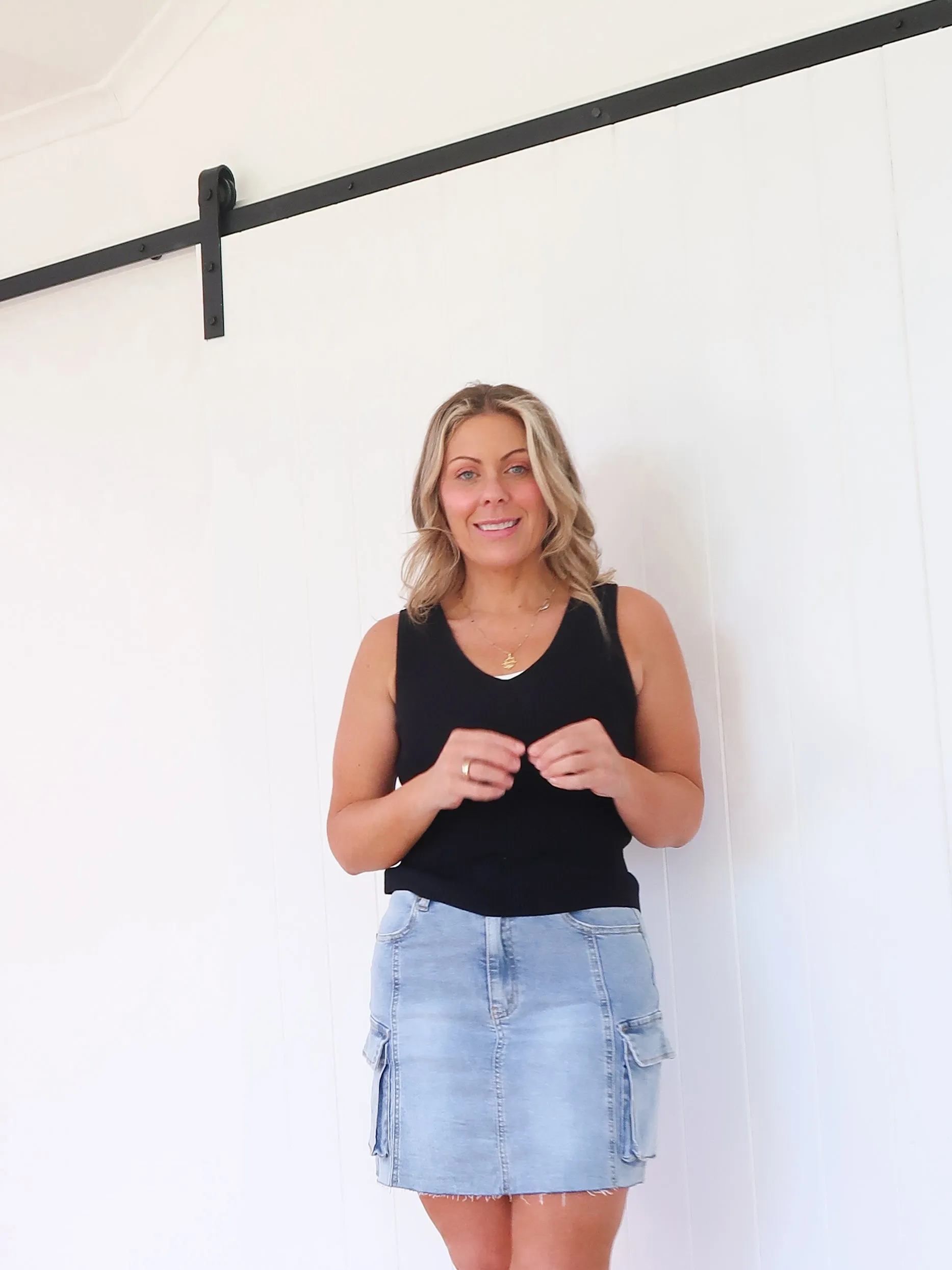 light colors Light Comfort Tamika Denim Skirt