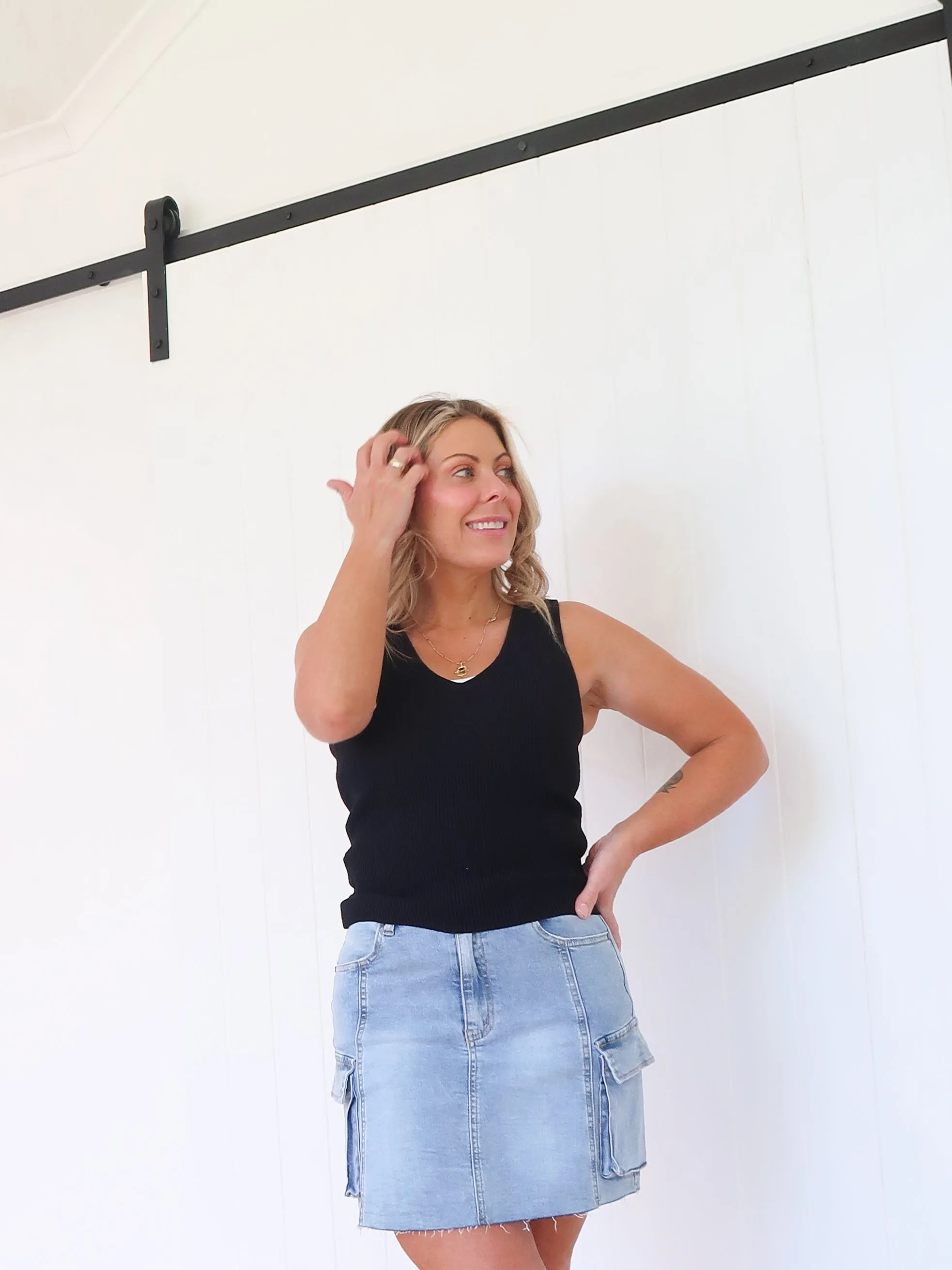 Tamika Denim Skirt Exclusive Drop Creative Look