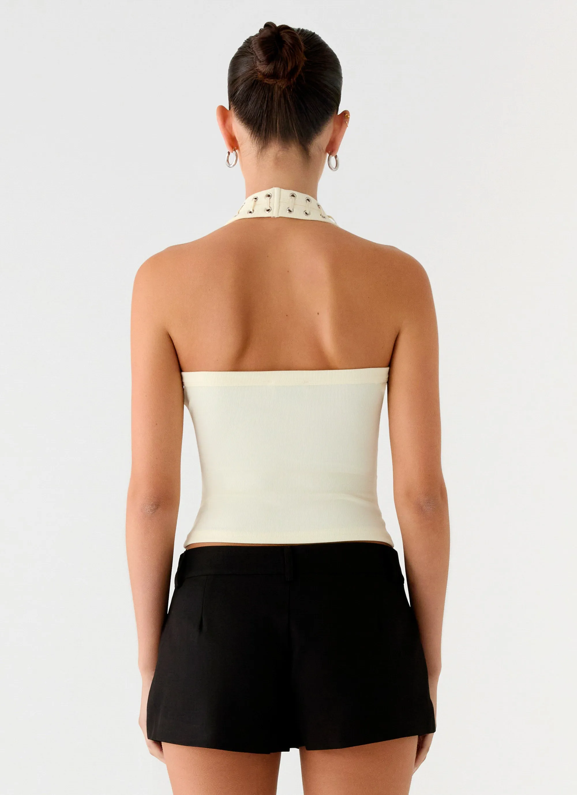 Knitwear Repair Toolkit Scarla Halter Top - Yellow