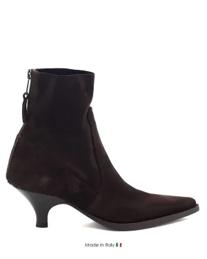 Durable Material Dry Interior E4171 Dark Brown Boot Suede