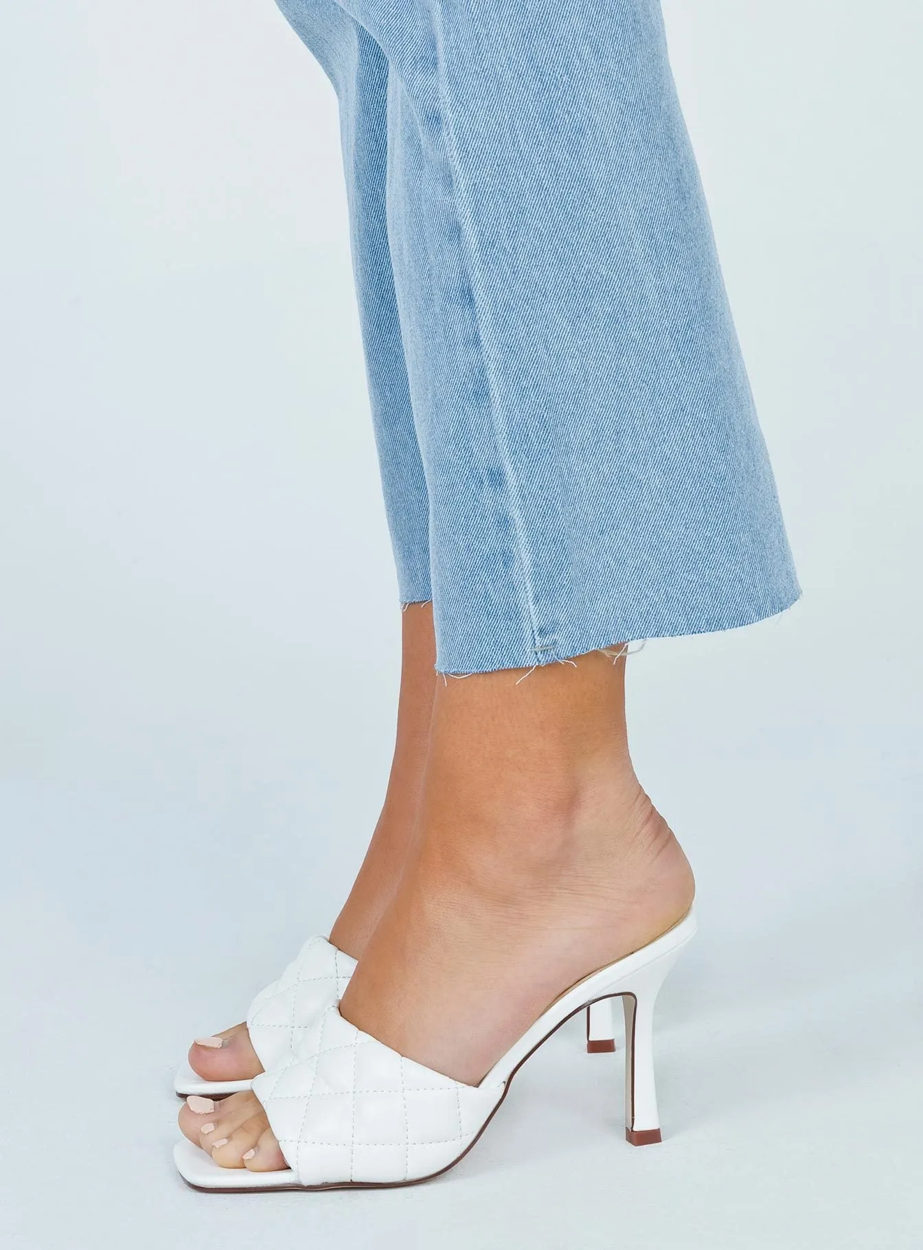 Glam Heels The Leigh Heels White
