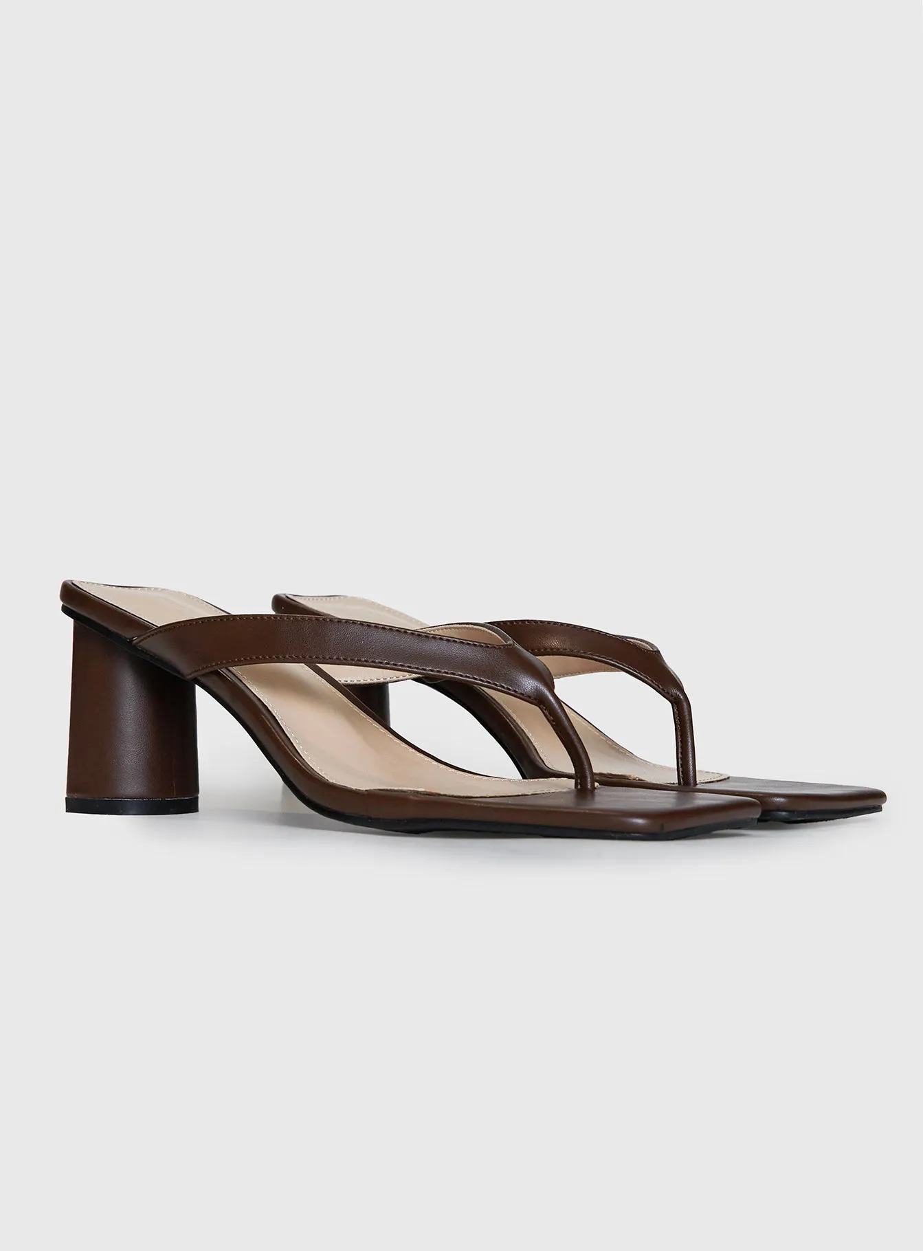 Comfortable Heeled Sandals The Mona Heels Chocolate