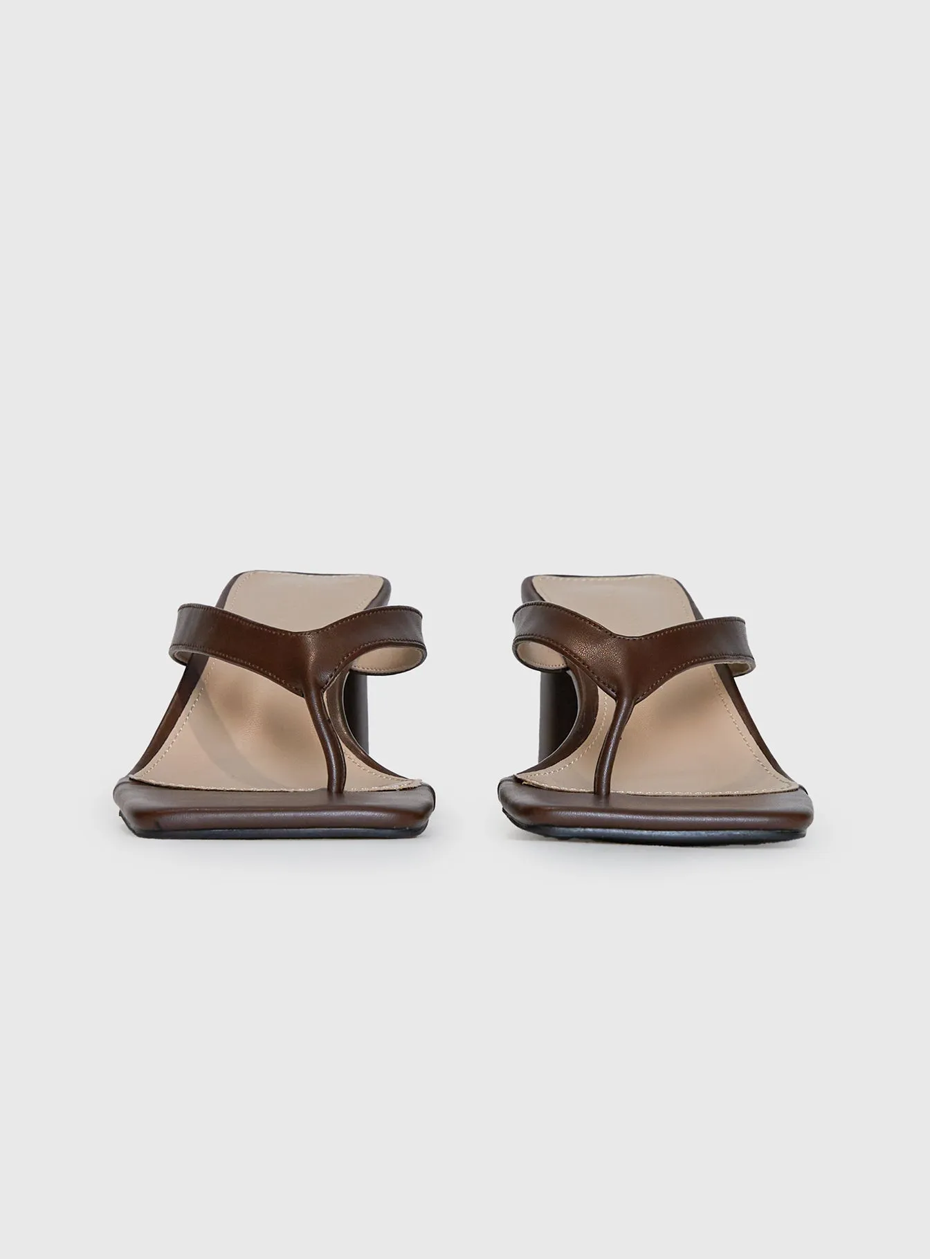 Trendy Sandals The Mona Heels Chocolate