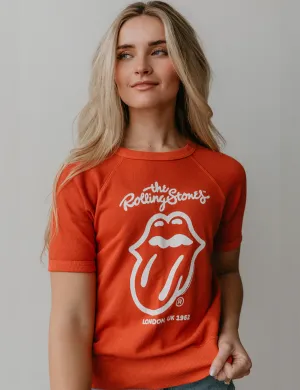 Water resistant coating Mid range The Rolling Stones London Raglan Tee, Red