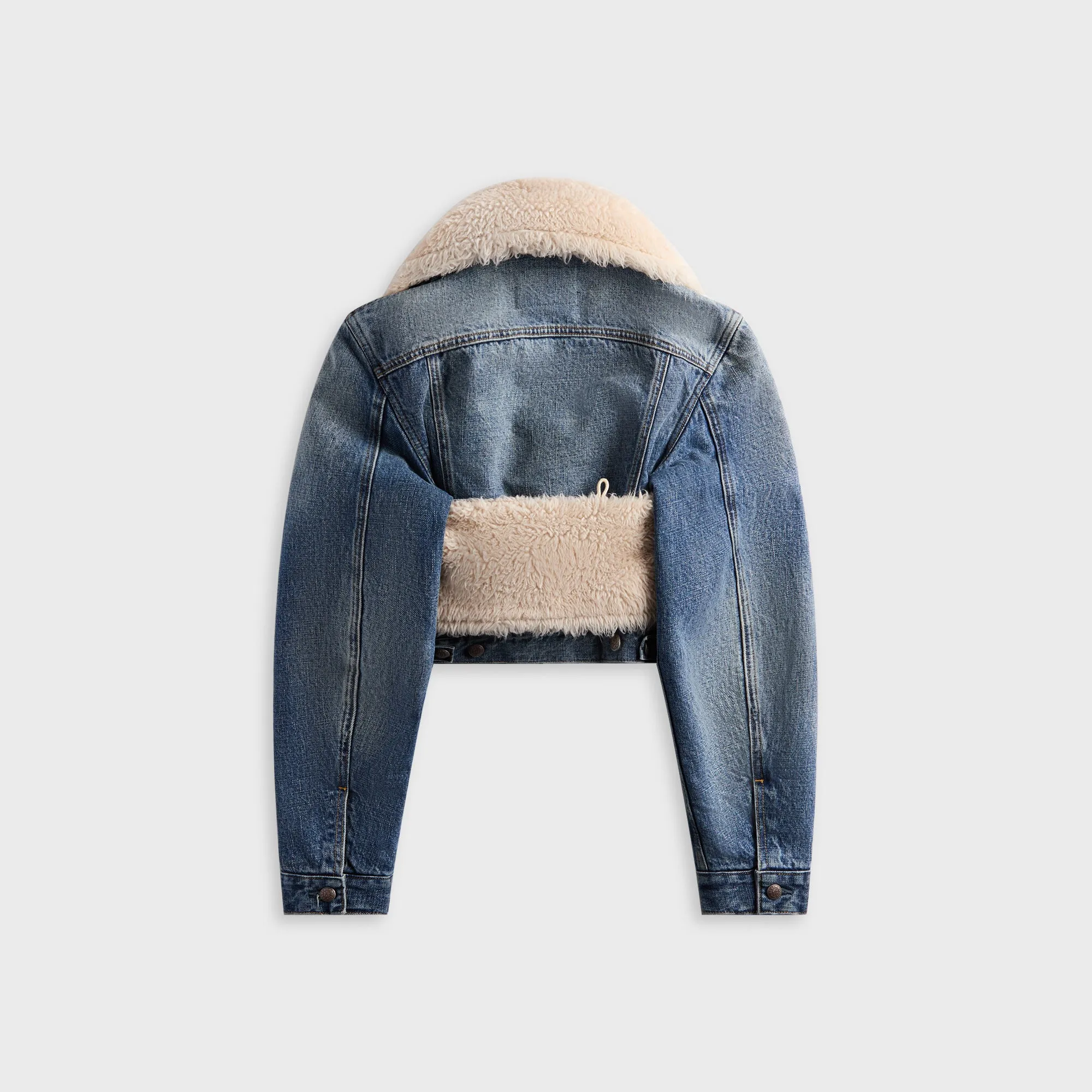 R13 Double Collar Jacket - Leo Blue WaterproofDesign