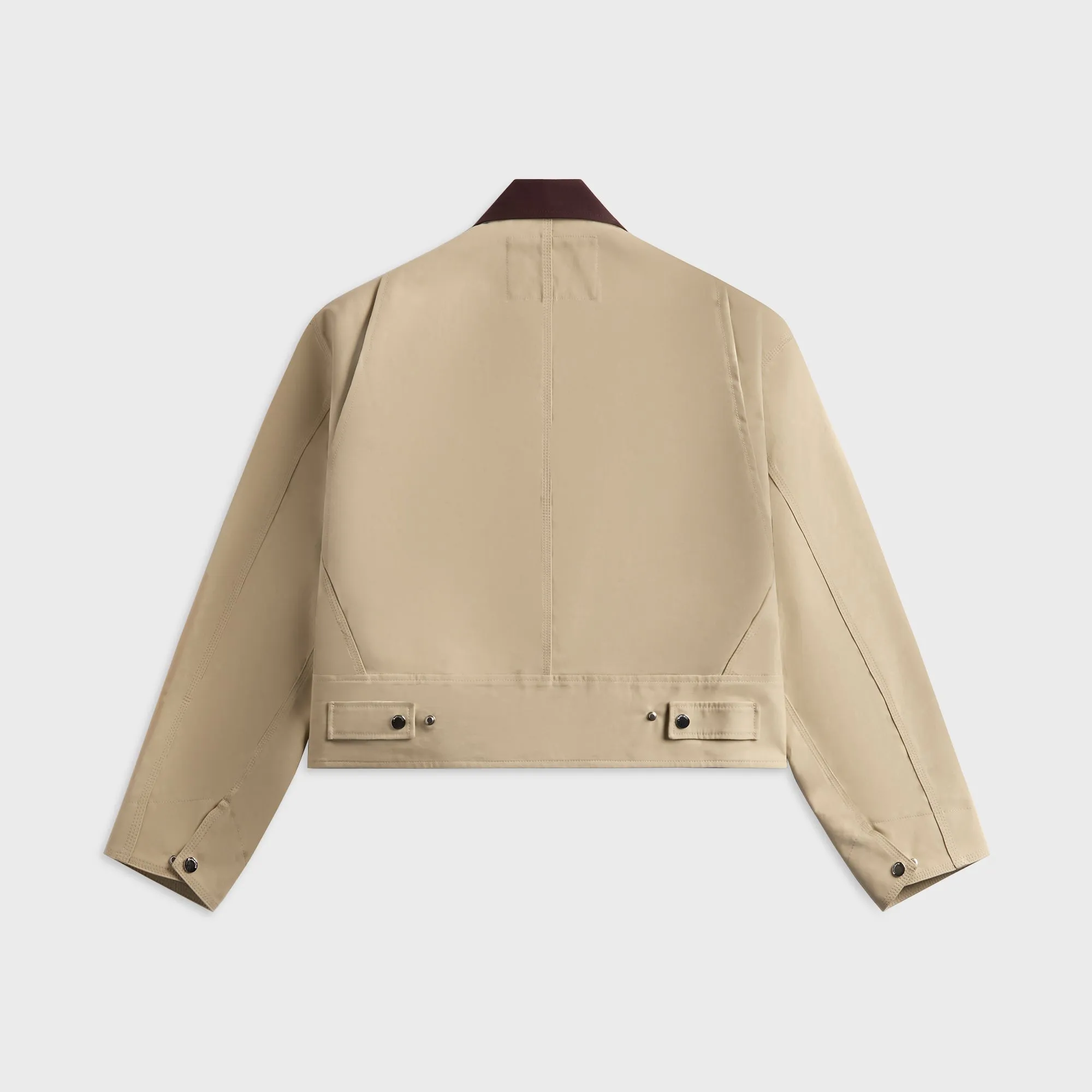 Stretchable Material Hooded Comfort Fit JW Anderson Wear Jacket - Nougat / Chocolate