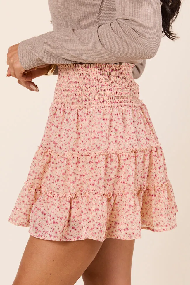 Trendy Outfit Outfit Flow Through the Garden Orange Red Floral Skort