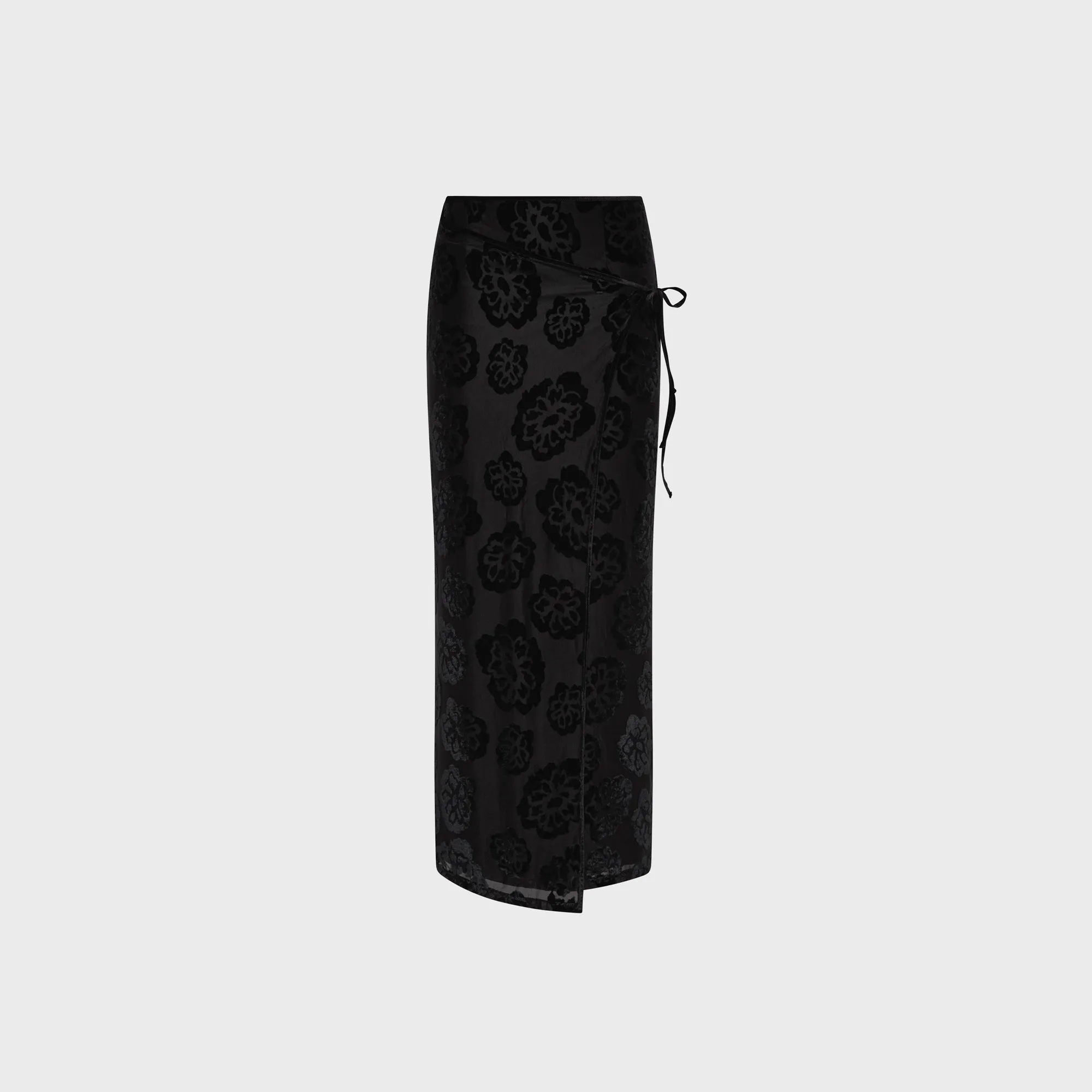 SIR Vittoria Wrap Skirt - Midnight Floral Runway Inspired