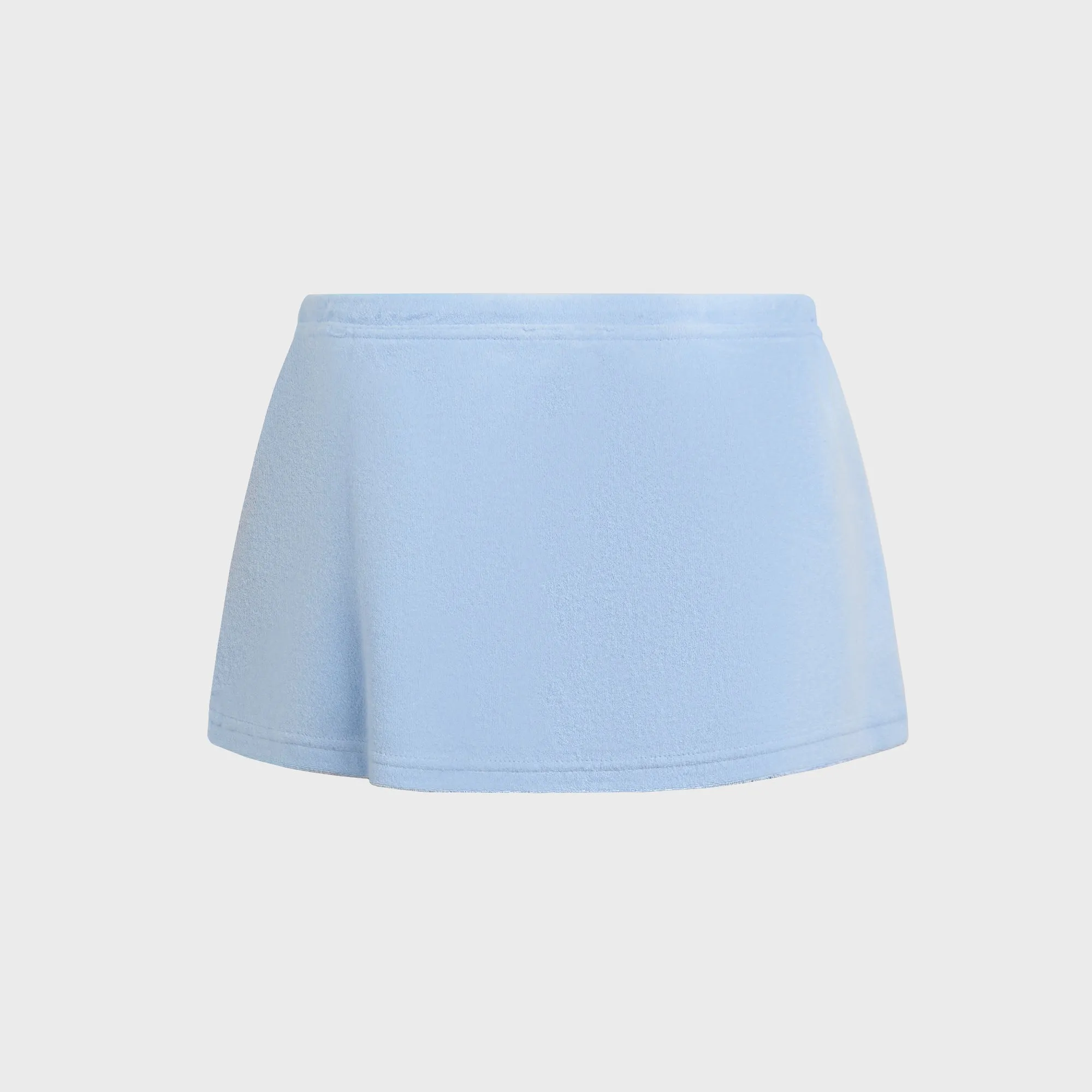 Layered Hem GUIZIO Dani Terry Mini Skort - Powder Blue
