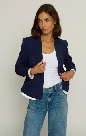 Relaxed T-shirt Moon Beam Scrunched Sleeve Blazer With Shirting
