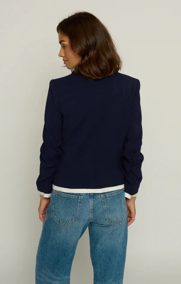 Champion Glow ReflectiveTrims Scrunched Sleeve Blazer With Shirting