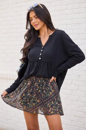 Soft Outfit Comfort Fit Kayla Floral Printed Skort