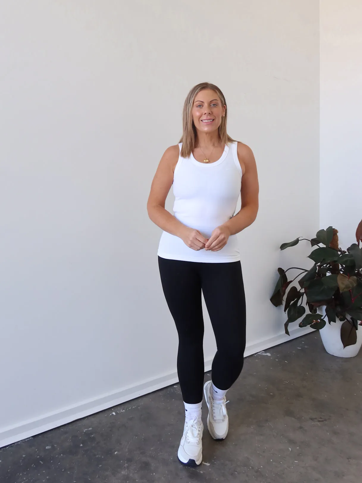 High End Industrial - strength Charlee Tank - White