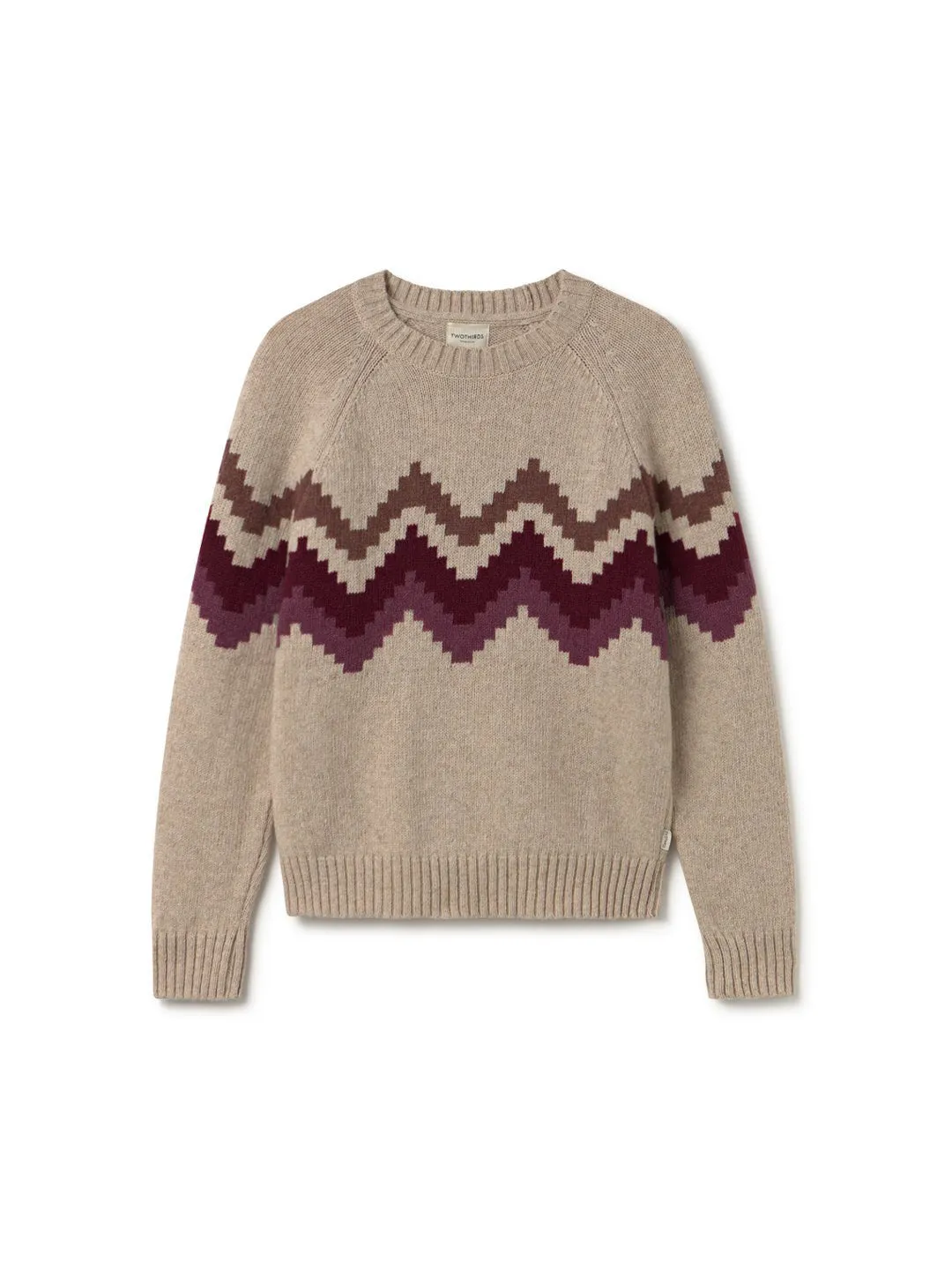 Zigzag Stitch Detail Waffle Knit Texture Trouville - Jacquard