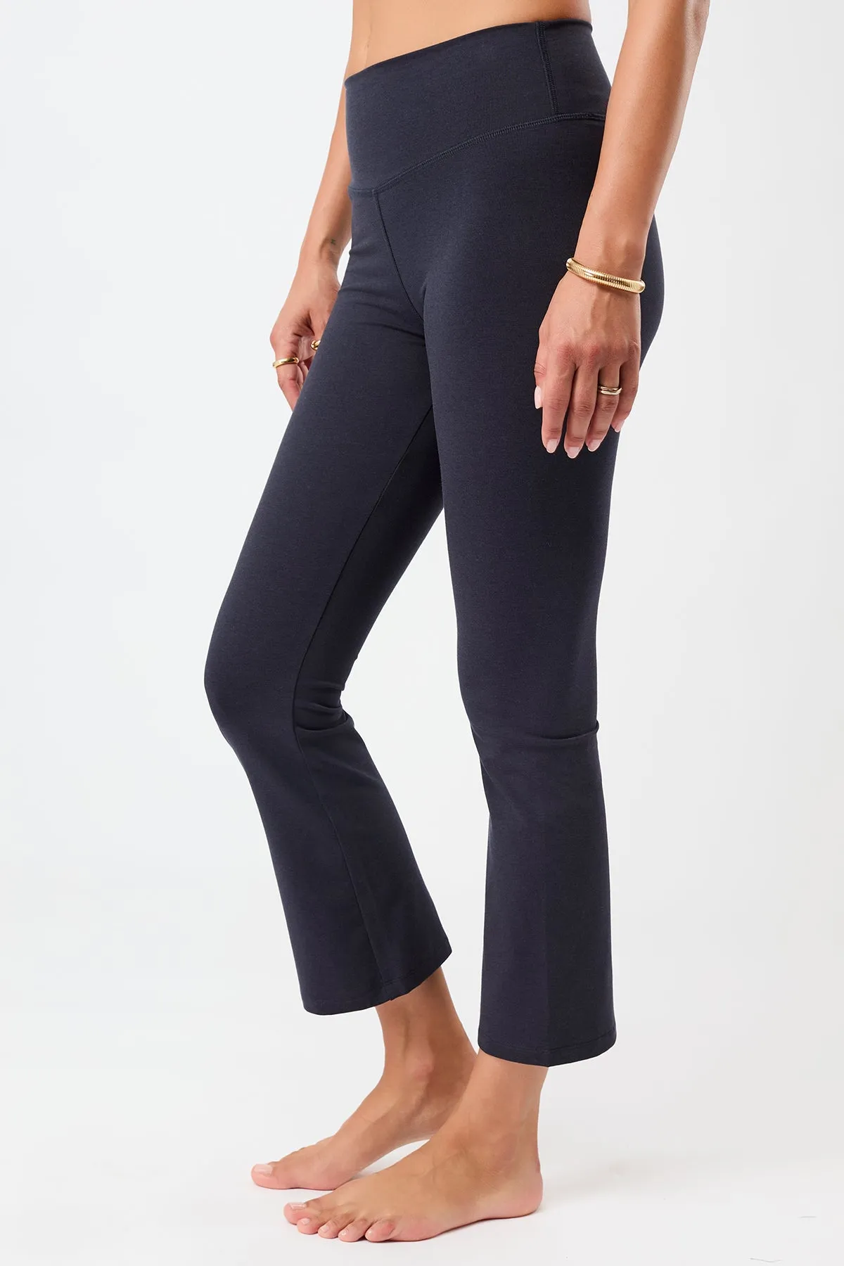 Cropped Flared Pants - Night Sky yoga session