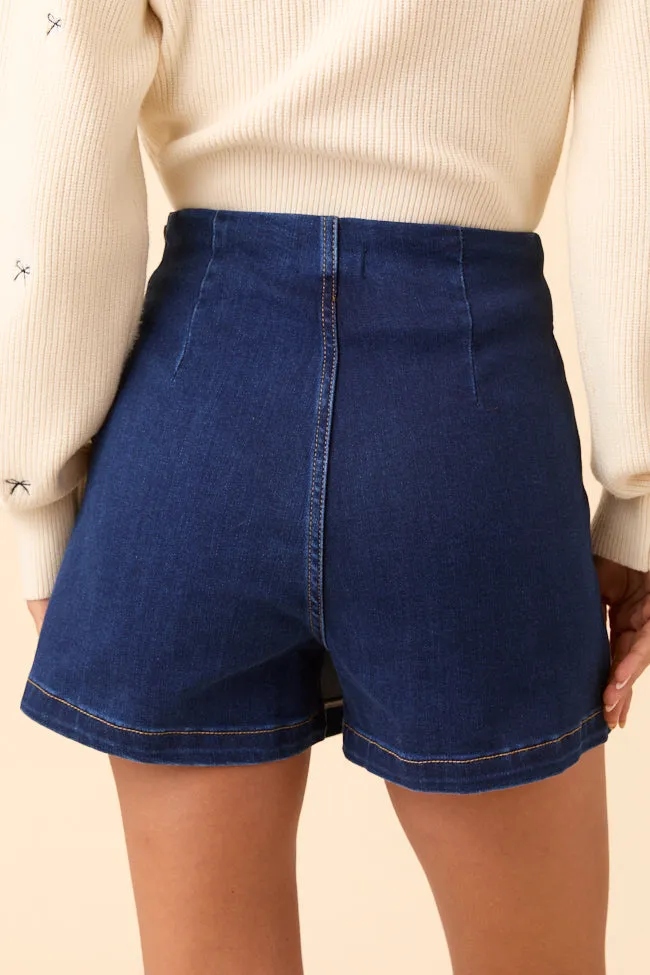 My Favorite Dark Wash Denim Skort Coordinated Set
