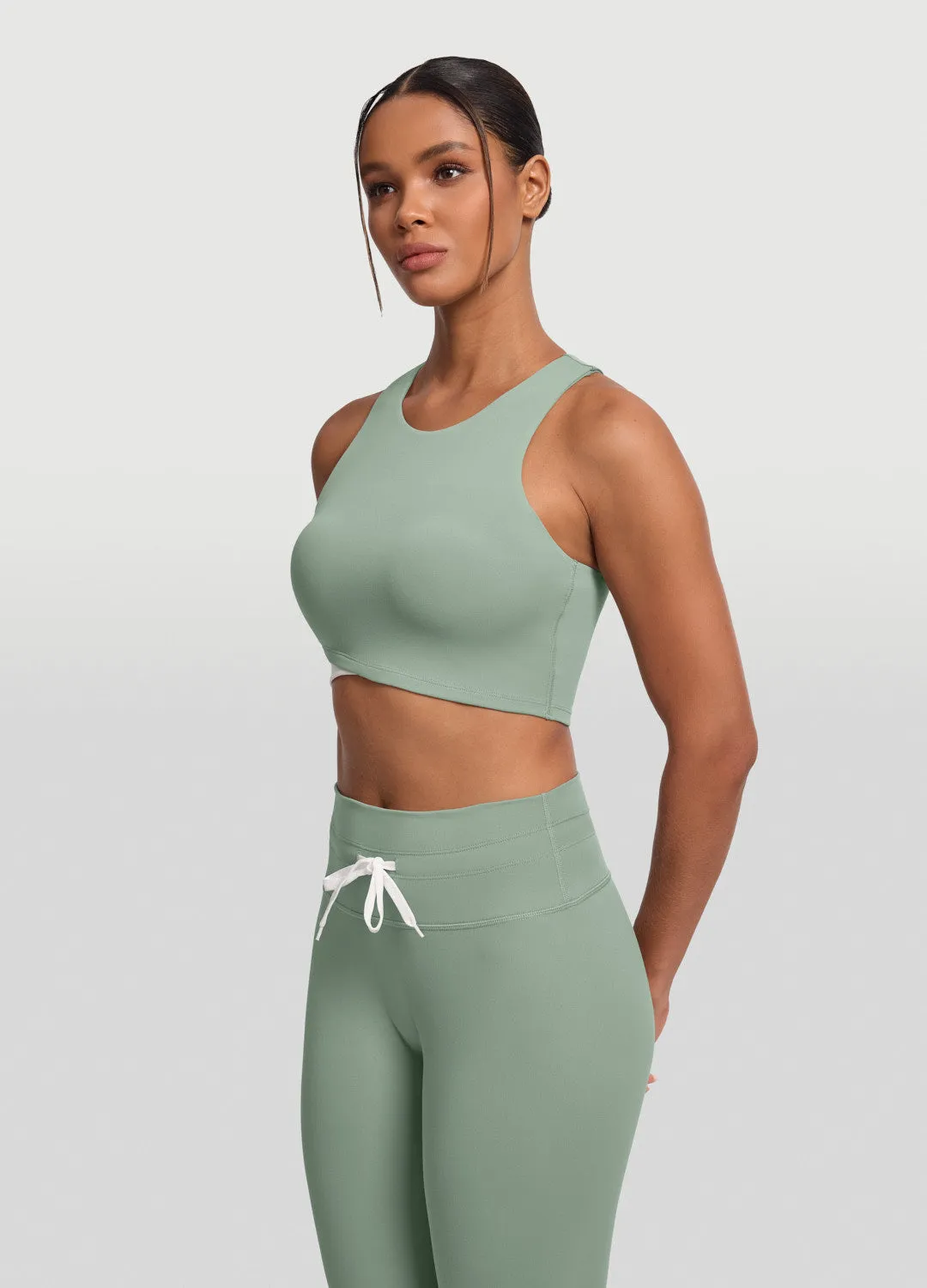 Two-Tone Crop Top Innovation - driven desert