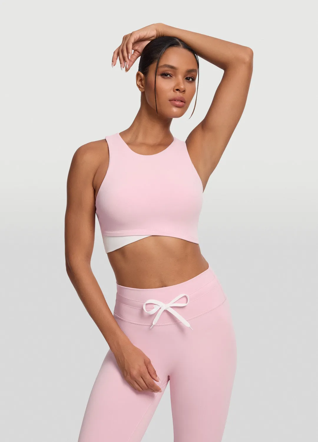 Odor Resistant Tech Two-Tone Crop Top